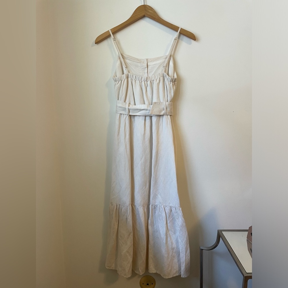 Rails Astrid Belted Flounce Linen Blend Midi Dress - image 6